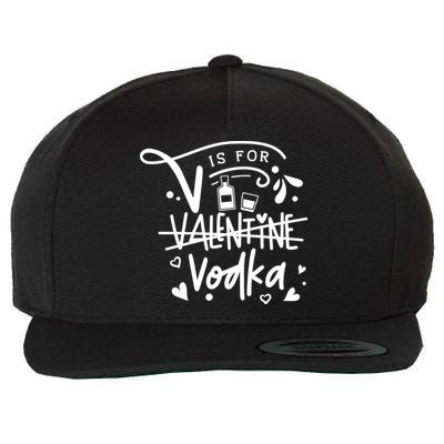V Is For Valentine Vodka Gift Wool Snapback Cap