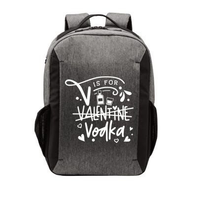 V Is For Valentine Vodka Gift Vector Backpack