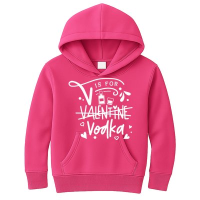 V Is For Valentine Vodka Gift Kids Hoodie
