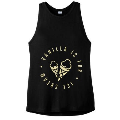 Vanilla Is For Ice Cream Daddy Kinky Not Vanilla Ladies PosiCharge Tri-Blend Wicking Tank