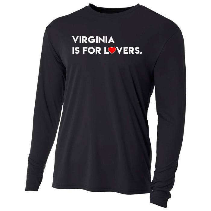 Virginia Is For The Lovers Funny Cool For Men Women Cooling Performance Long Sleeve Crew