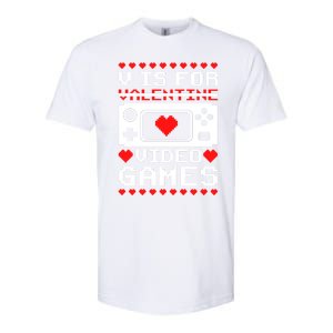 V Is For My Video Games Valentine's Day Funny Gamers Gift Softstyle CVC T-Shirt