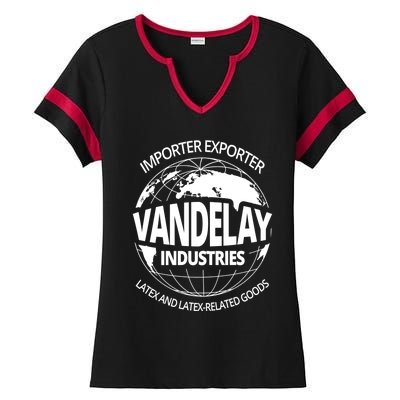 Vandelay Industries Funny Gift Ladies Halftime Notch Neck Tee