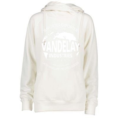 Vandelay Industries Funny Gift Womens Funnel Neck Pullover Hood