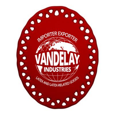 Vandelay Industries Funny Gift Ceramic Oval Ornament