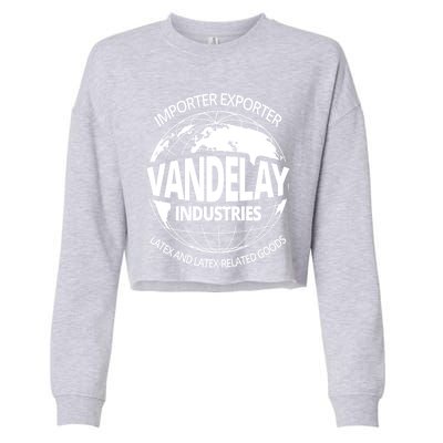 Vandelay Industries Funny Gift Cropped Pullover Crew