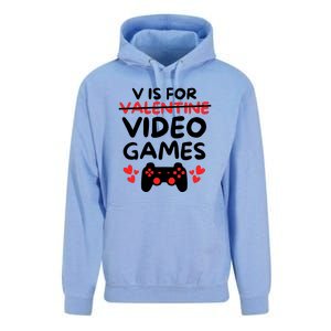 V Is For Video Games Unisex Surf Hoodie