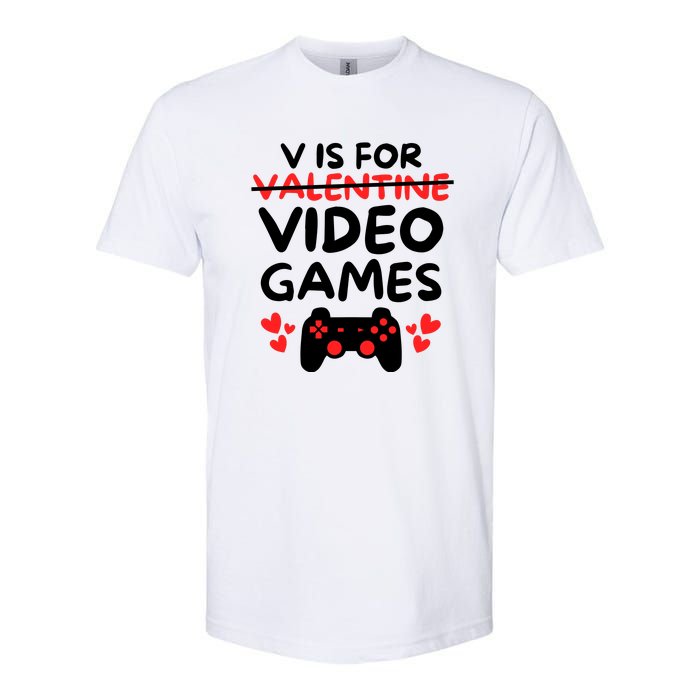 V Is For Video Games Softstyle CVC T-Shirt