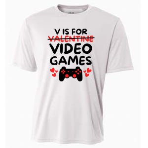 V Is For Video Games Cooling Performance Crew T-Shirt