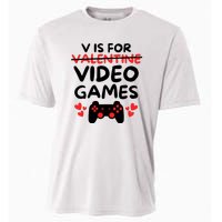 V Is For Video Games Cooling Performance Crew T-Shirt