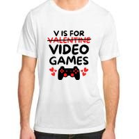 V Is For Video Games Adult ChromaSoft Performance T-Shirt