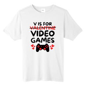 V Is For Video Games Tall Fusion ChromaSoft Performance T-Shirt