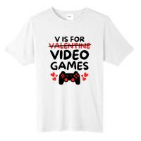 V Is For Video Games Tall Fusion ChromaSoft Performance T-Shirt