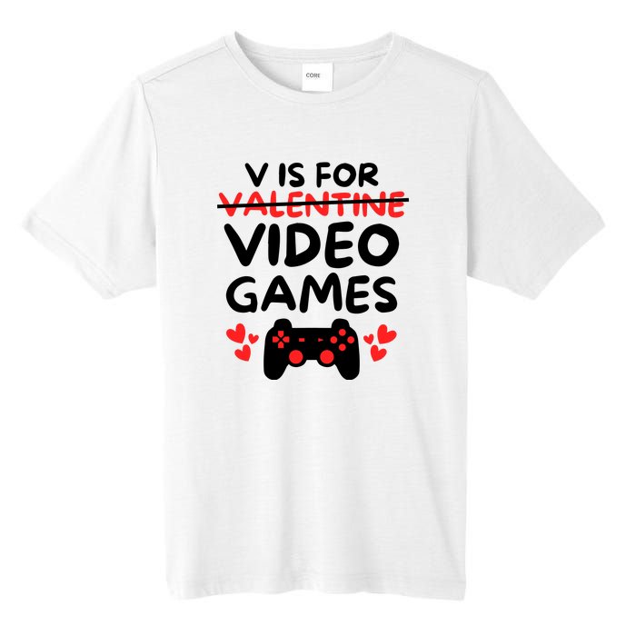 V Is For Video Games Tall Fusion ChromaSoft Performance T-Shirt