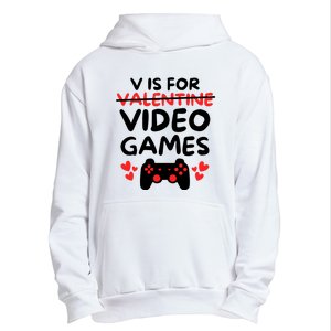 V Is For Video Games Urban Pullover Hoodie