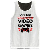 V Is For Video Games Mesh Reversible Basketball Jersey Tank