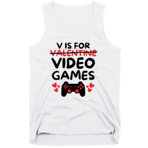 V Is For Video Games Tank Top