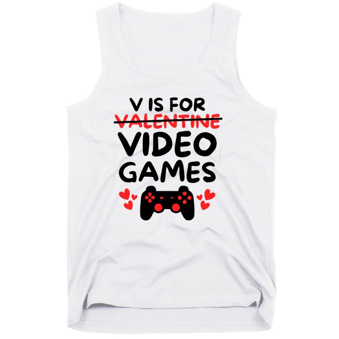 V Is For Video Games Tank Top