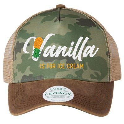 Vanilla Is For Ice Cream Upside Down Pineapple Swinger Legacy Tie Dye Trucker Hat