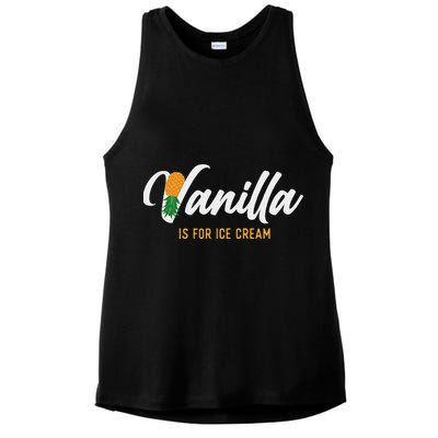 Vanilla Is For Ice Cream Upside Down Pineapple Swinger Ladies PosiCharge Tri-Blend Wicking Tank
