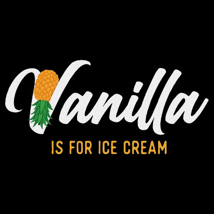 Vanilla Is For Ice Cream Upside Down Pineapple Swinger Flexfit Unipanel Trucker Cap