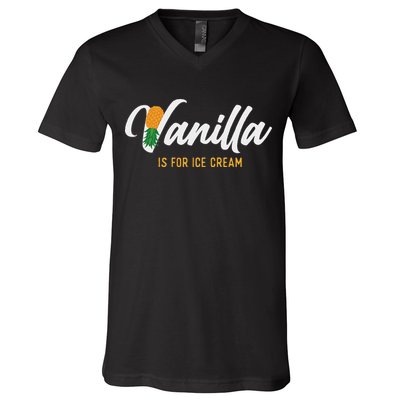 Vanilla Is For Ice Cream Upside Down Pineapple Swinger V-Neck T-Shirt