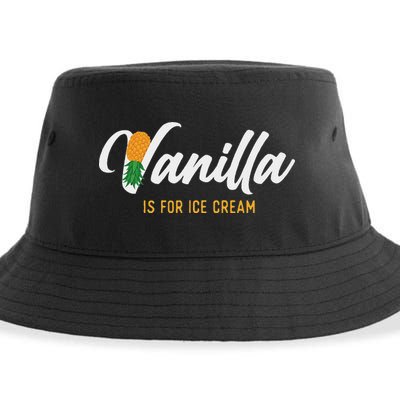 Vanilla Is For Ice Cream Upside Down Pineapple Swinger Sustainable Bucket Hat