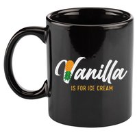 Vanilla Is For Ice Cream Upside Down Pineapple Swinger 11oz C Handle Ceramic Mug