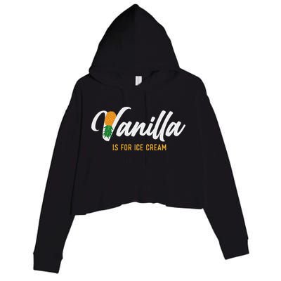 Vanilla Is For Ice Cream Upside Down Pineapple Swinger Crop Fleece Hoodie