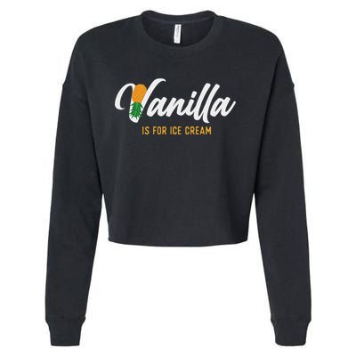 Vanilla Is For Ice Cream Upside Down Pineapple Swinger Cropped Pullover Crew