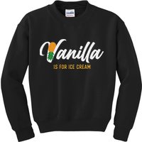 Vanilla Is For Ice Cream Upside Down Pineapple Swinger Kids Sweatshirt