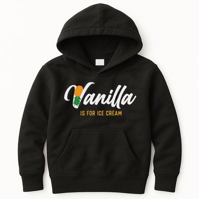 Vanilla Is For Ice Cream Upside Down Pineapple Swinger Kids Hoodie