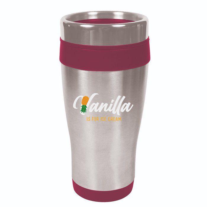 Vanilla Is For Ice Cream Upside Down Pineapple Swinger 16oz Travel Tumbler