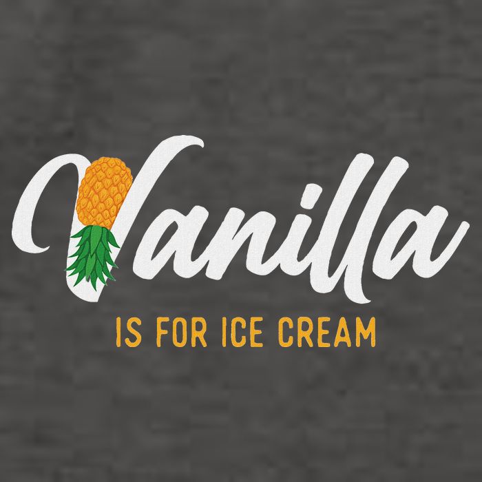 Vanilla Is For Ice Cream Upside Down Pineapple Swinger Vector Backpack