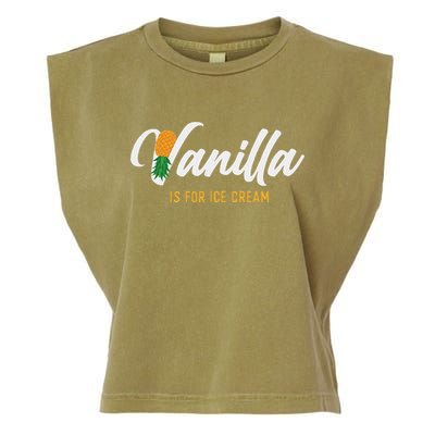 Vanilla Is For Ice Cream Upside Down Pineapple Swinger Garment-Dyed Women's Muscle Tee
