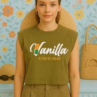 Vanilla Is For Ice Cream Upside Down Pineapple Swinger Garment-Dyed Women's Muscle Tee