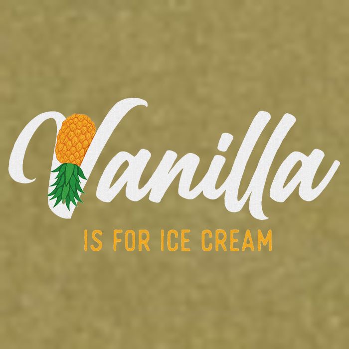 Vanilla Is For Ice Cream Upside Down Pineapple Swinger Garment-Dyed Women's Muscle Tee