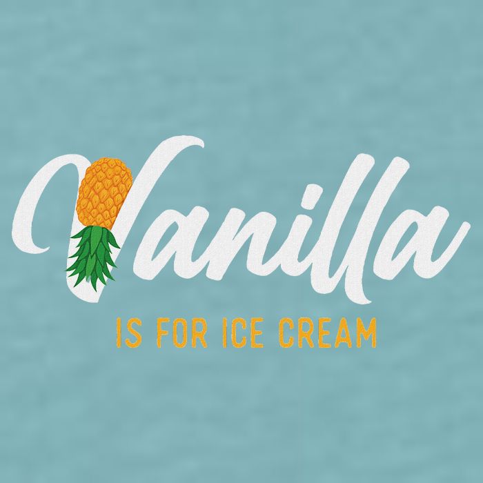 Vanilla Is For Ice Cream Upside Down Pineapple Swinger Sueded Cloud Jersey T-Shirt