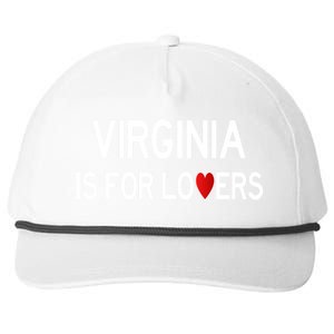 Virginia Is For The Lovers Gift Snapback Five-Panel Rope Hat