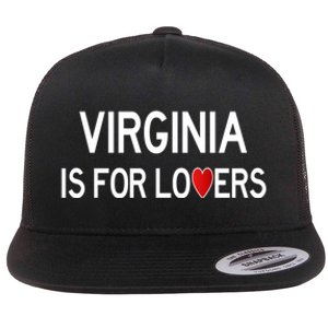 Virginia Is For The Lovers Gift Flat Bill Trucker Hat