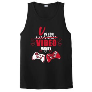 V Is For Video Games Valentine's Day Gamer Gift PosiCharge Competitor Tank