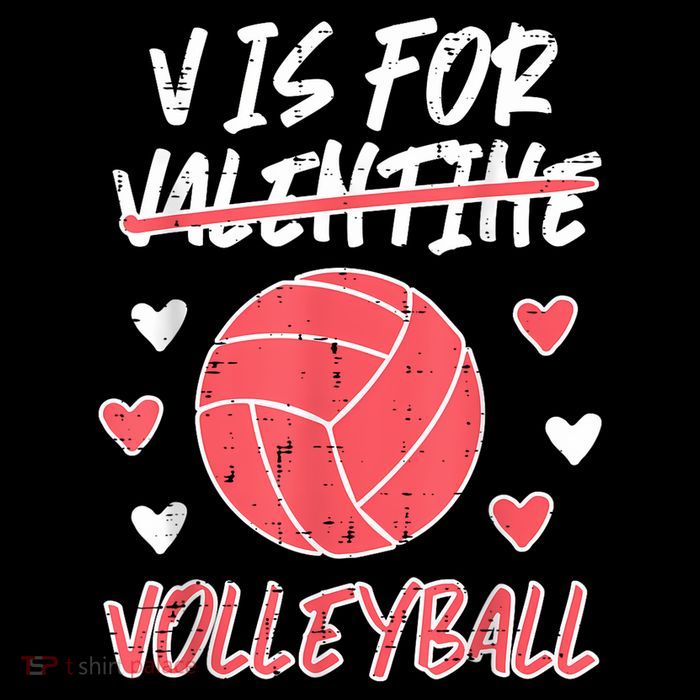 V Is For Valentine Volleyball Funny Player Flatbill Hat