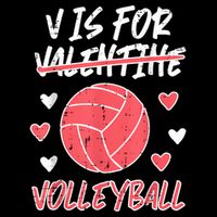 V Is For Valentine Volleyball Funny Player Zip Tote Bag
