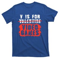 V Is For Video Games Vintage Valentines Day Gift T-Shirt