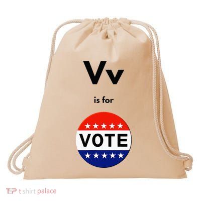 Vv Is For Vote Drawstring Bag