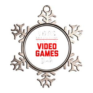 V Is For Video Games Valentines Day Gamer Gift Metallic Star Ornament