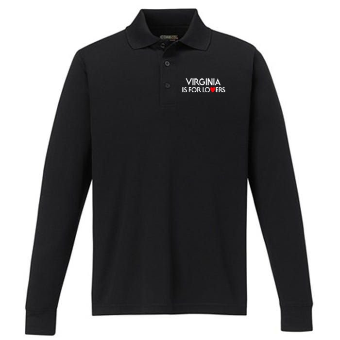 Virginia Is For The Lovers Performance Long Sleeve Polo