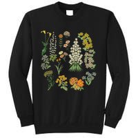 Vintage Inspired Flower Botanical Plants Nature Green Garden Sweatshirt