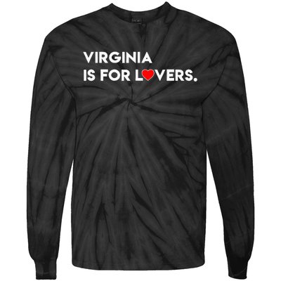 Virginia Is For The Lovers Funny Cool Tie-Dye Long Sleeve Shirt