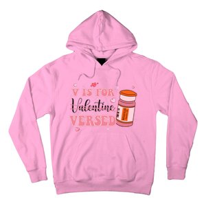 V Is For Versed Funny PACU CRNA Nurse Valentines Day Hoodie